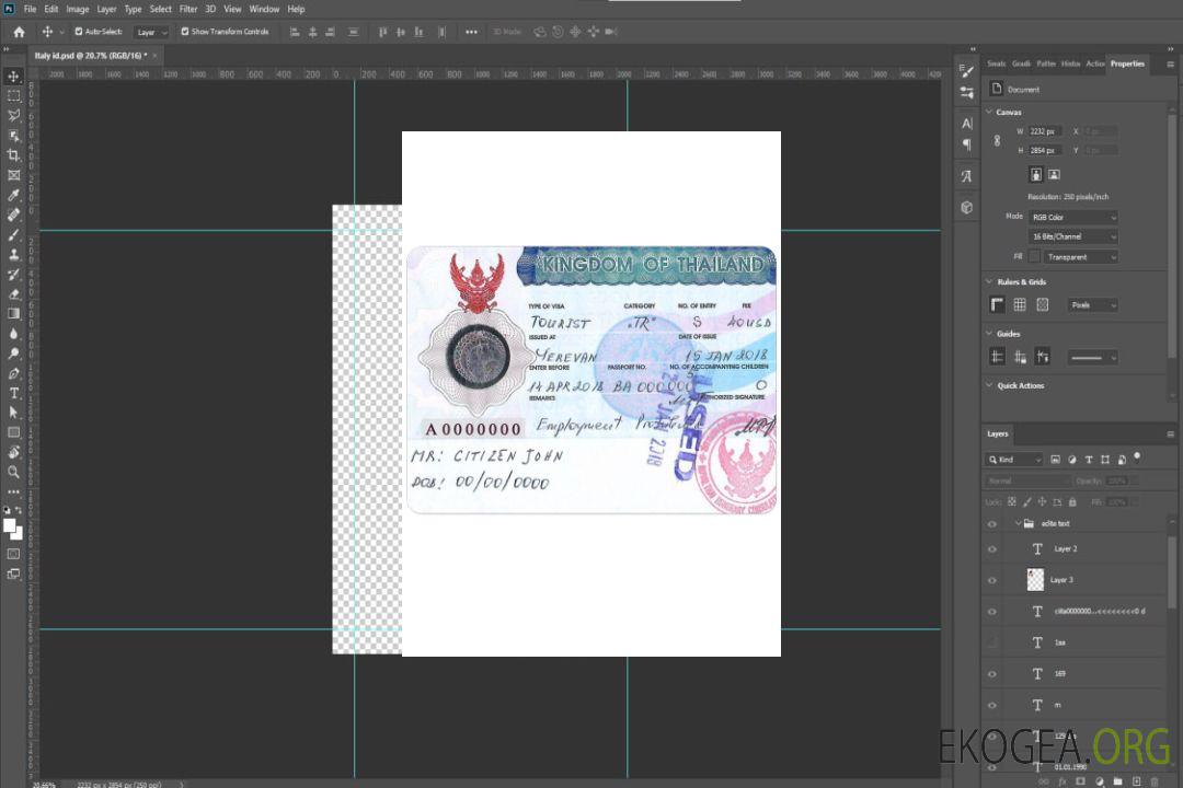 Visa touristique THAÏLANDE version 2 template Visa touristique THAÏLANDE version 2 template